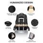 LOVEVOOK Waterproof Luggage Suitcase with Toiletry Bag 40L TSA-Approved Expandable 17 inch Laptop Backpack USB Travel Backpack