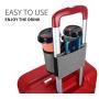 Gelory Factory Custom Luggage Travel Drink Bag Cup Holder Fits All Suitcase Handles Free Hand Drink Beverages Caddy