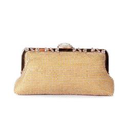 Wholesale Simple Qipao Handbag Fashion Rhinestones Clutch Evening Bag Ladies Banquet Gold Clutch bags pochette femme