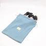 Custom Label Gauze Cotton Drawstring Bag For Shoe Large Soft Lining Velvet Cotton Gauze DustJewelry  Pouch