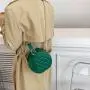 KBW347 2023 Handbag Women Fashion Simple Indentation Diamond Lattice Small Round Package High Quality Shoulder Crossbody Bag