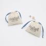 Custom Logo Printed Organic Cotton Drawstring Gift Storage Bag Natural Muslin cotton Dust Jewelry Packaging Pouch