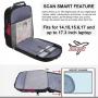 LOVEVOOK high quality big Anti Theft Backpack with Lock men women School College Travel 17in Laptop Backpacks with USB