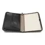Premium A4 Leather Portfolio Embossing Exporting File Folder Zipper Closure