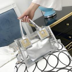 KBW262 2023 New Female Beach Bag Single Shoulder Handbag Crossbody Bag Transparent Jelly Trend Women's Bag