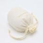 Wholesale Round Bottom Candle Gift Hair Packaging Cotton Linen Pouch Natural Cotton Muslin Candle Bag