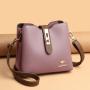 Women's Messenger Bags New 2024 Handbag Contrast Color Crossbody Shoulder Bag for Women Fashion Bucket Bag