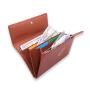 Multiple Compartments Ladies long Wallet Oil Waxed Leather Women long Wallet Purse for Women