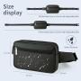 Gelory Water Resistant Outdoor Hiking Traveling Waist Fanny Pack Large Capacity Shopping Mens Chest Bag With Breathable Mesh Pad