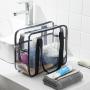 Gelory Large Capacity Transparent Wash Bag PVC Cosmetic Storage Handbag Waterproof Travel Storage Bag