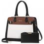 LOVEVOOK 2023 Fashion PU Leather Top Handle Tote Bag for ladies 2pcs Purses and Handbags Tote Shoulder Bag Satchel for Women