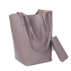 Custom Nappa Genuine Leather Bag Women Handbag 2 in 1 Set Ladies Shoulder Tote Bags Designer Women Large Capacity Hand Bags