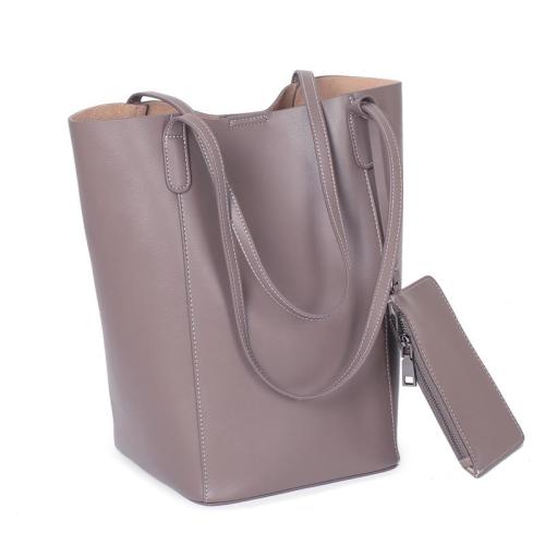 Custom Nappa Genuine Leather Bag Women Handbag 2 in 1 Set Ladies Shoulder Tote Bags Designer Women Large Capacity Hand Bags