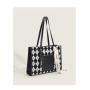 2024 New Custom Logo Autumn Winter Two Pieces Sets Trend Style Women Canvas Tote  Lady Handbag