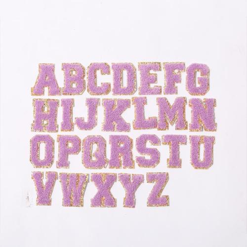 Guaranteed Quality DIY Cosmetic Bag Various Patterns Customized Chenille Letters Custom Chenille Patches Letter Patches