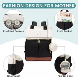 Wholesale LOVEVOOK multifunctional mommy bag with Insulated Pockets & Pacifier Case Large Travel Diaper Baby Bag Backpack