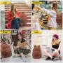 LOVEVOOK 2022 Women Quilted Travel Laptop Backpack 15.6 Inch Potable PU Backpacks Book Bag For School College Work Business Trip