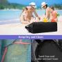 Gelory Wholesale Mesh Beach Toy Tote Bag 9 Pockets Large Lightweight Folding Portable Shoulder Beach Storage Bag