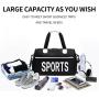 Waterproof Oxford Pink Sports Gym Tote Bags With Pocket And Shoes Compartment Lightweight Single Shoulder Travel Bag