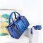 Top selling fashion handbag for women luxury designer bag with high texture embossed snake material famous brand bag 24 cm