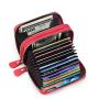 ZF234 Women New Fashionable Head Layer RFID Anti-theft  Cowhide Swipe Card Bag  Bank Card Document Organ Wallet  Money Clips