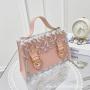 2024 New Luxury PU Leather Lady Sling Bag Beautiful Small Fashion Handbag for Women Custom Logo Women's Shoulder Bags