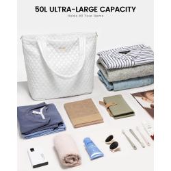 LOVEVOOK Versatile 2024 new 50L large Tote carry on Overnight weekender Bag with Wet Pocket Quilted travel Handbag for Work Gym