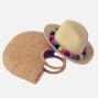 Custom Logo Hand Made Women Summer Large Rattan Woven Straw Crochet Half Moon Beach Tote Bag Handbag For Women Summer
