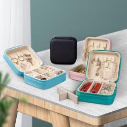 Factory Hot Selling Stock Leather Jewelry Box Ring Earring Necklace Boxes Organized Ornament Customized Storage Case