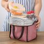 Custom Logo Food Delivery Aluminum Foil Thermal Insulated Tote Lunch Bag Insulated Cooler Picnic Bag