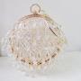 Hot selling handwoven acrylic beaded handbag spherical evening bag fashion women's bag handbag