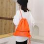 ZX046 Unisex Nylon Sports Fitness Athletic Bags Drawstring Sports Backpack Basketball Gift Bag String Bags With Zipper Pocket