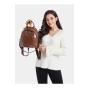 3-in-1 Elegant Lady Handbag  High Quality Pu Leather Classic Design Backpack for Women Multi-compartment  Single-shoulder Bag