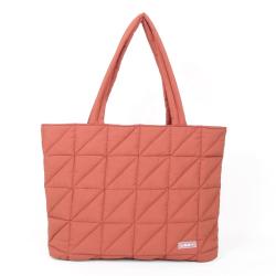 CHANGRONG Custom personalize Fashion Quilted puffy tote bag with zipper