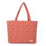 CHANGRONG Custom personalize Fashion Quilted puffy tote bag with zipper