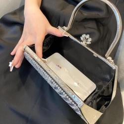 Lady Evening Handbags Designer Fashion Luxury Crystal Evening Purse Elegant Rhinestone Party Clutch sac tendance 2024