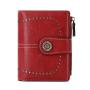 ZWY263 Daily Lightweight Vintage Women Short RFID Wallet PU Wholesale Waterproof Multi-Card Zipper Money Clip Fashion Card Case