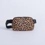 Keymay No MOQ High Quality Print Leopard Cherecked Pattern Sports Running Nylon Fanny Pack Waist Pack Everywhere Belt Bag