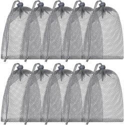 Gelory Kitchen Jewelry Toys Gifts Storage Mesh Bags Custom Nylon Mesh Laundry Bag With Drawstring