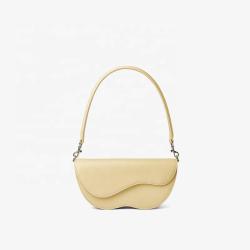 Elegant Fashion Pu Leather Ladies Shoulder Bags Customized Pattern Leather HandBags For Women With Single Adjustable Strap