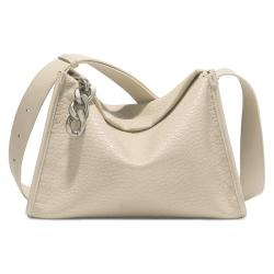 Fashion 2024 New Wide Shoulder Strap Large Capacity Leisure Simple Solid Color Single Shoulder Tote Bag