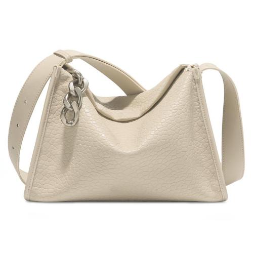 Fashion 2024 New Wide Shoulder Strap Large Capacity Leisure Simple Solid Color Single Shoulder Tote Bag