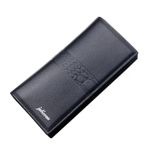 OEW047 Custom Logo Fashionable Long Section Clutch Wallet For Men PU Leather ID Credit Card Holder Simple Slim Coin Purse