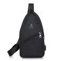 Wholesale Outdoor Travel Casual Messager Bags Canvas USB chargingChest Bags Men Portable Shoulder Crossbody Bag