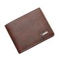 Men's Casual Short Leather Wallet Waterproof with Open Closure Wholesale Stock for Cross-Border Business