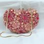 New hollow clutch bags handcrafted rhinestone inlaid luxury bag handbags for women metal crystal evening bag