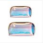 Gelory Fashion Holographic Clear PVC Makeup Pouch Waterproof Glitter Laser Shell TPU Cosmetic Bag