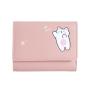 Women PU Leather Short Small Wallet New Fashion Custom Logo Portable Solid Color Simple Ladies Wallets Coin Purse Card Bag