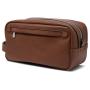 High quality Leather toiletry bag customized with logo genuine leather men's cosmetic bag