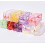 New Clear Polka Dot Shiny Holographic Pouch Ladies Jelly Bag Portable Make Up Pouch Organizer Laser Cosmetic Bag